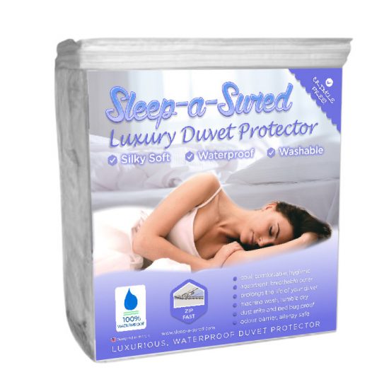 SleepASured Luxury Waterproof Duvet Protector Double SleepASured