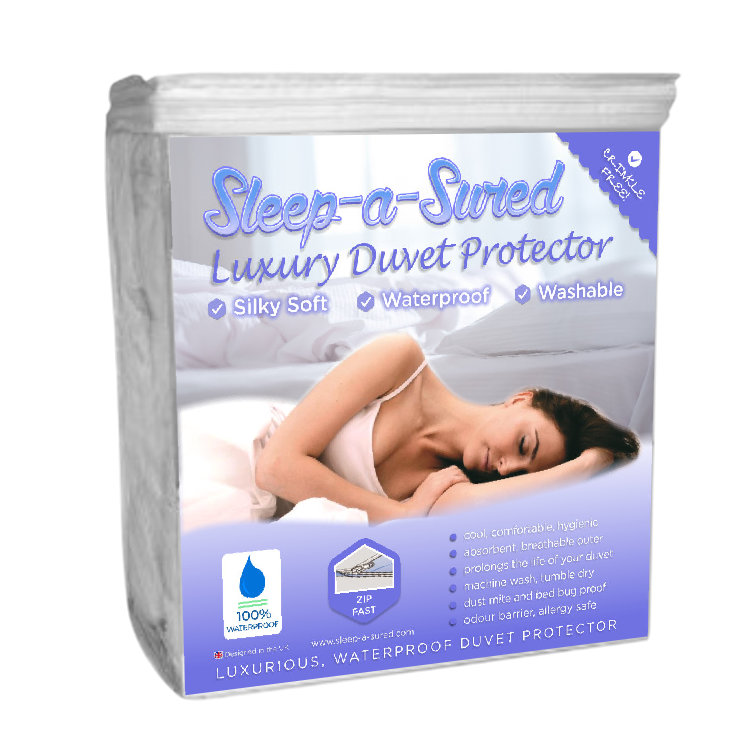 Sleep A Sured Luxury Waterproof Duvet Protector Single Sleep A